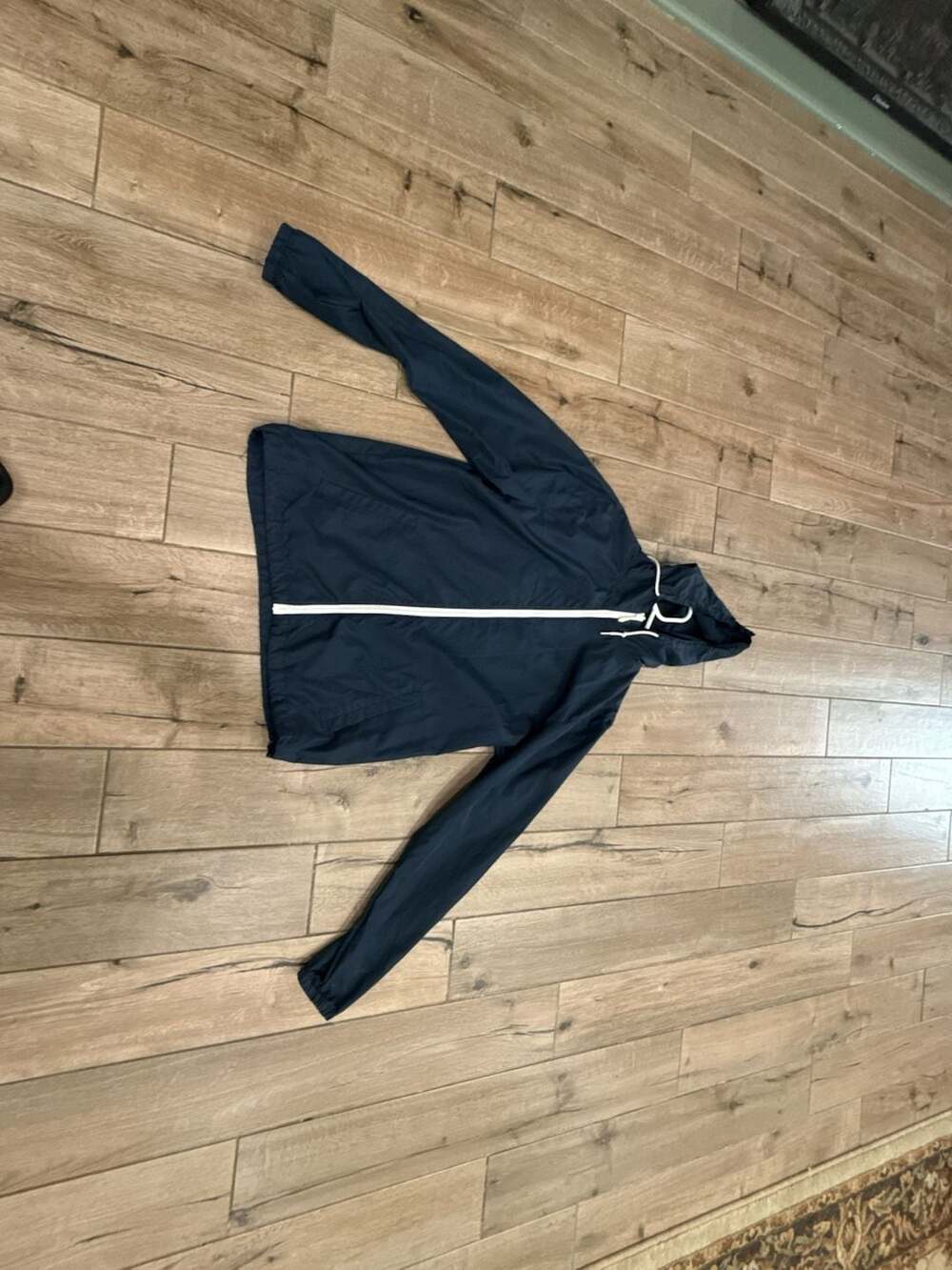 Independent Trading Co Windbreaker Jacket Size L Navy Blue